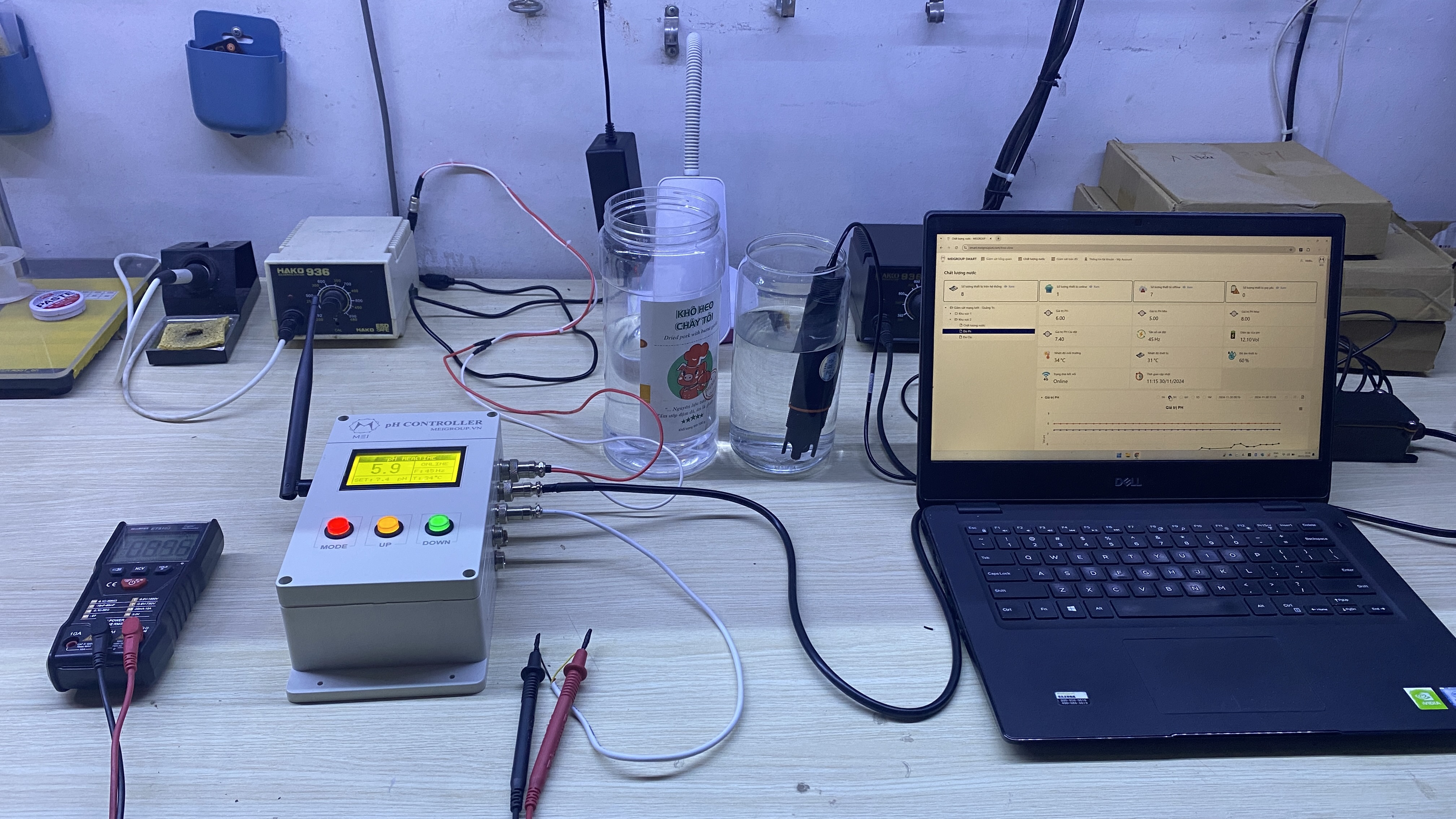 THIẾT BỊ CÂN BẰNG PH CHỦ ĐỘNG ỨNG DỤNG IOT